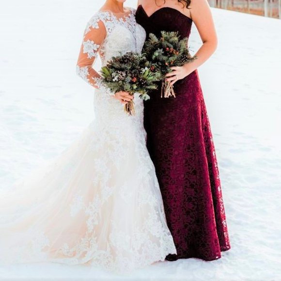 Morilee Lace Gown - Picture 1 of 7